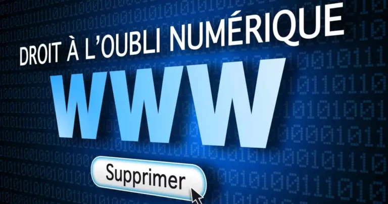 Droit à l'oublie numérique